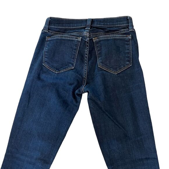 J CREW Toothpick Stretch Mid Rise Dark Wash Denim Jean 24 - Picture 5 of 11